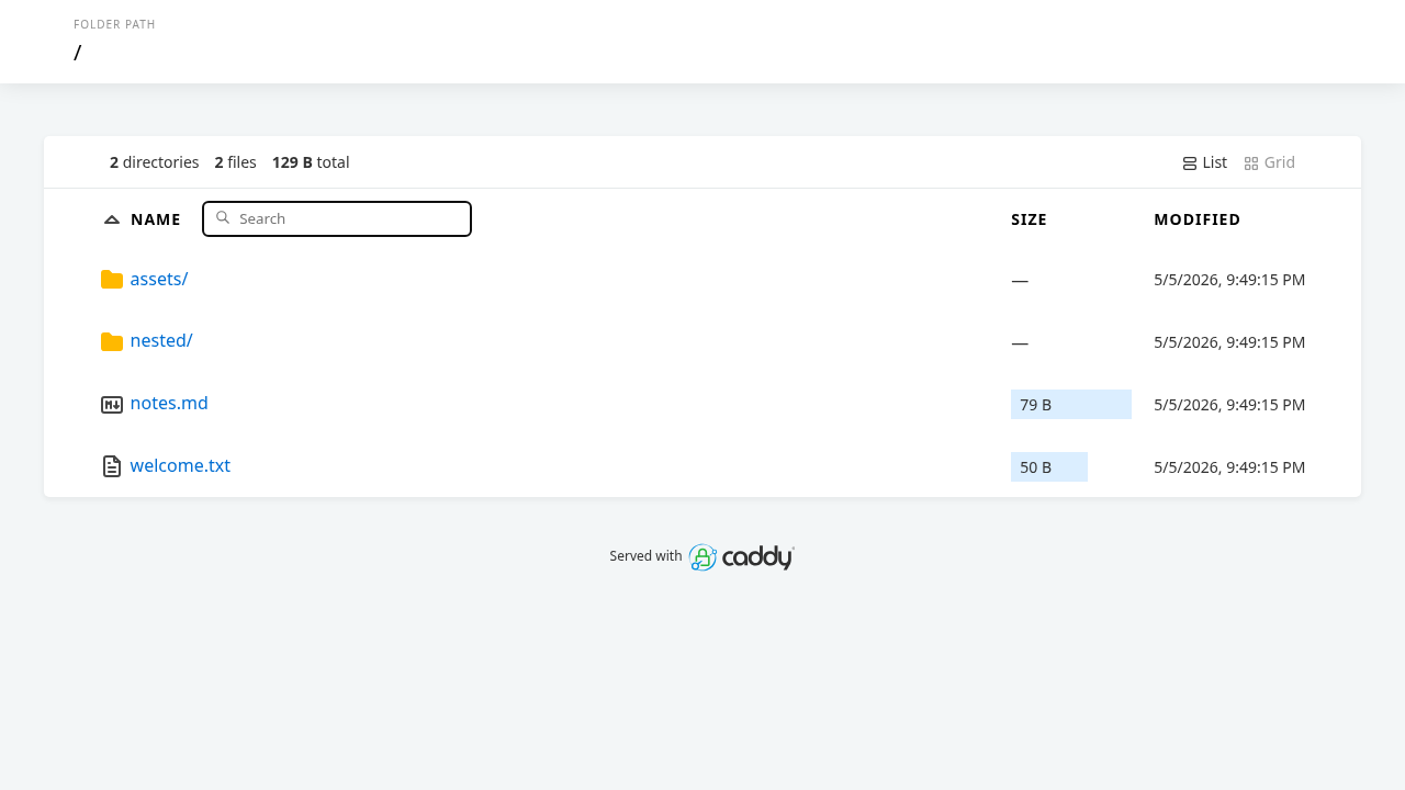 HTTP-2: Static File Server and Browse UI