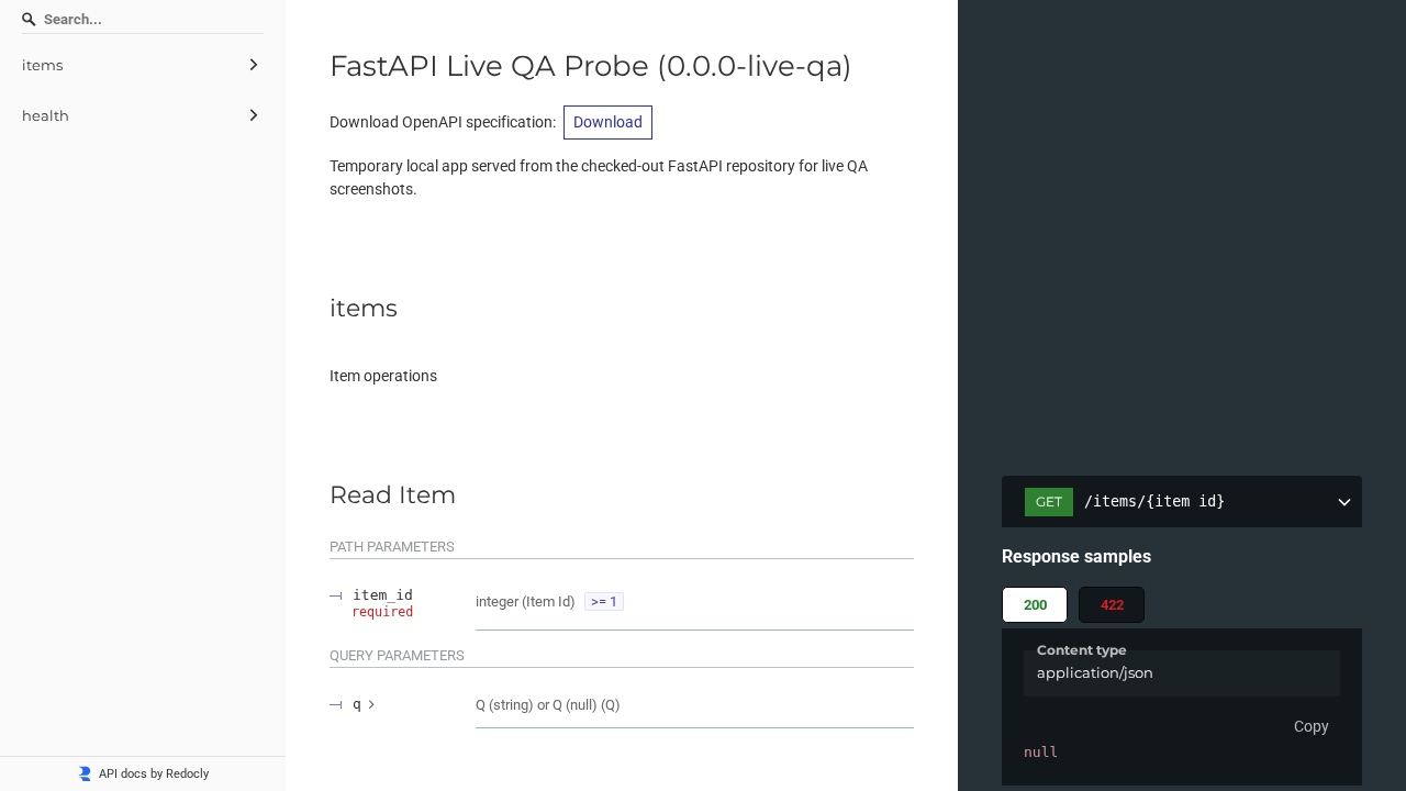 API-5 interactive docs endpoints - ReDoc